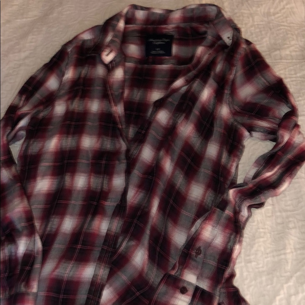 plaid button down shirt